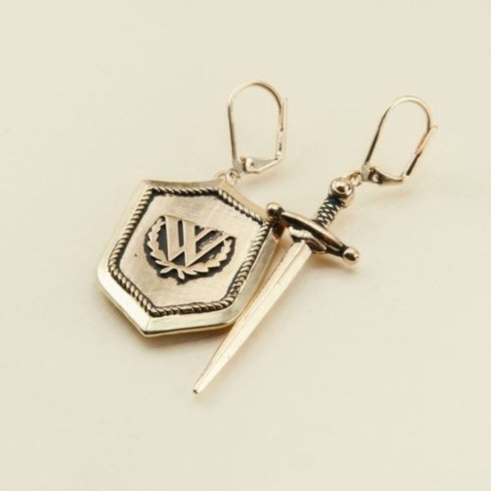 Wildfox 14 carat gold plated earrings